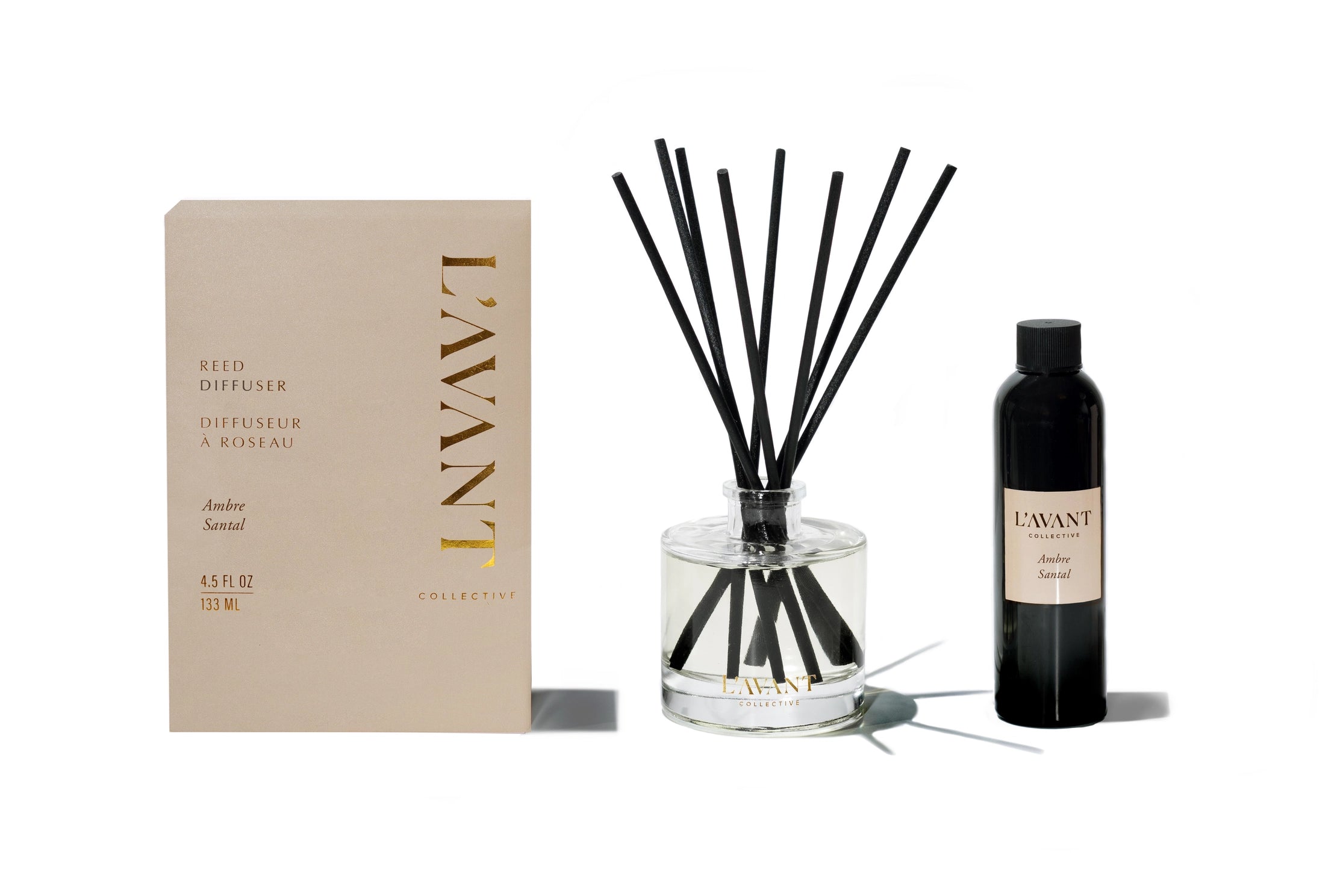 L'AVANT Collective Reed Diffuser, Ambre Santal