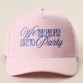 We The People Like To Party Embroidered Seersucker Trucker Hat