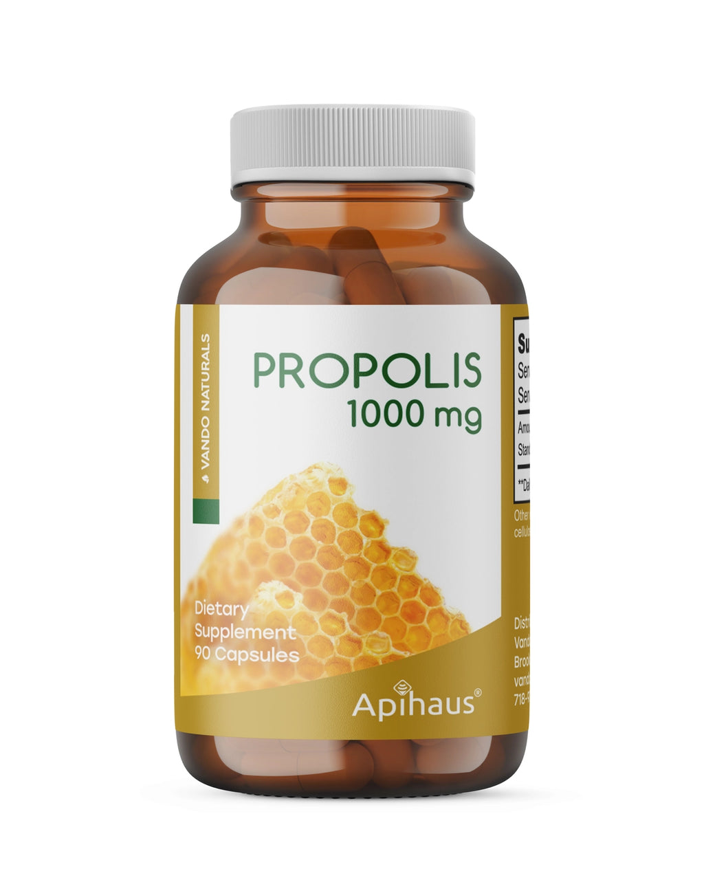 Vando Naturals Propolis 90 Vegetable Capsules 1000mg