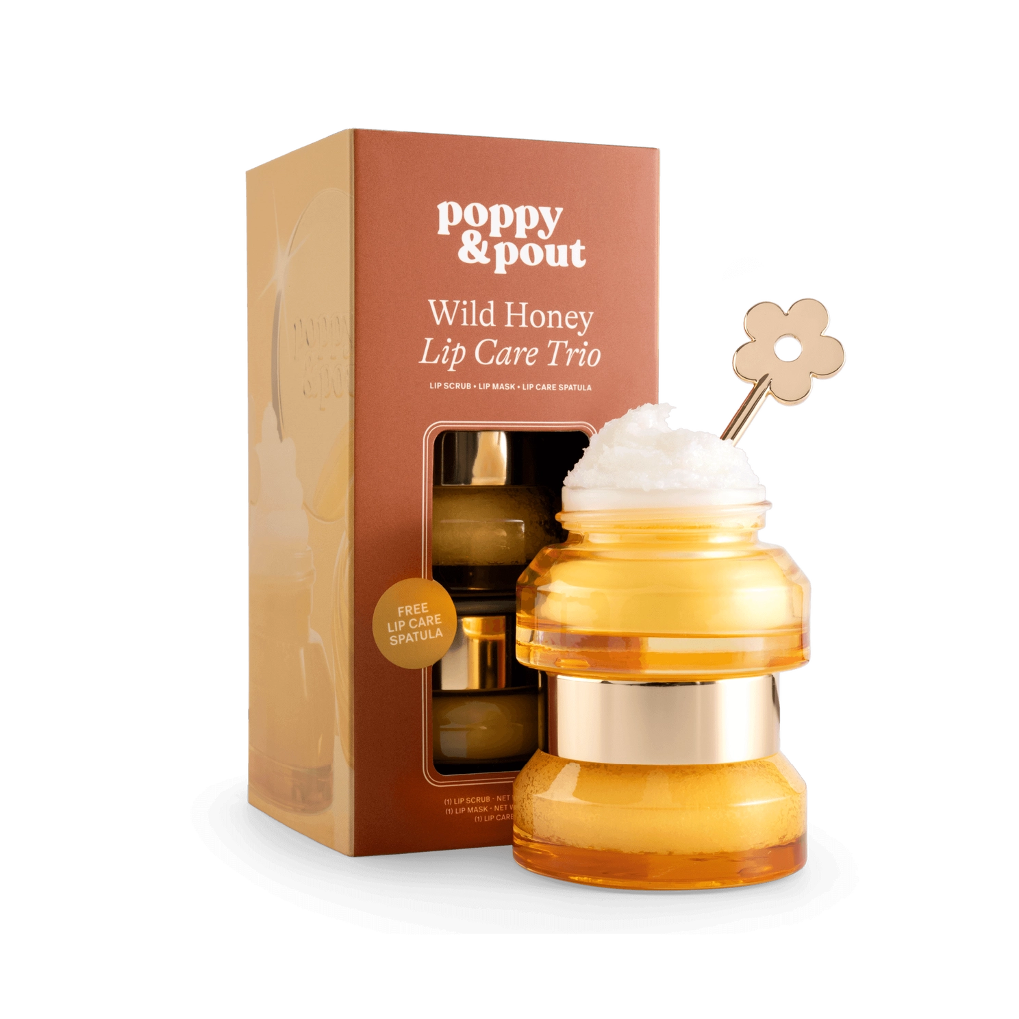 Poppy & Pout Lip Care Trio, Wild Honey