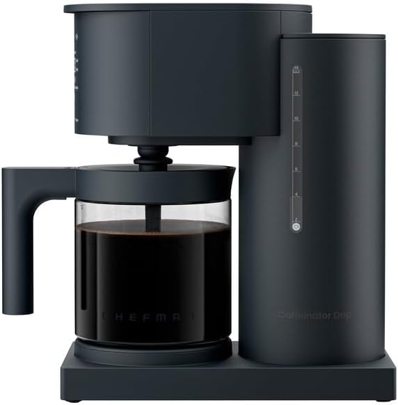 Chefmann Caffeinator Drip 14-Cup Programmable Coffee Maker, Black
