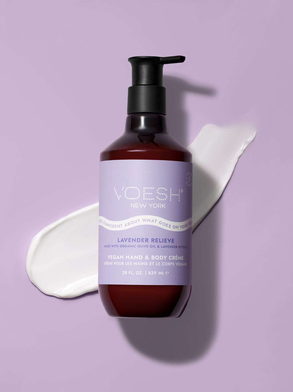 VOESH New York Vegan Hand & Body Creme - Lavender Relieve - Pro Size 28oz