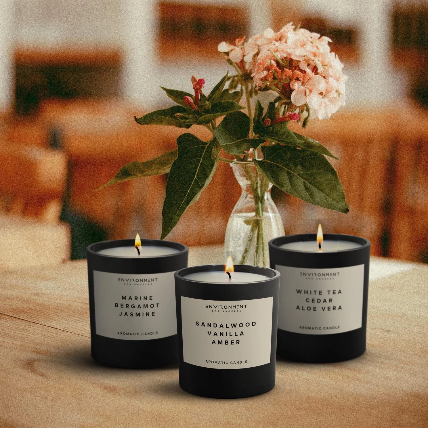 8oz Natural Wax Candle — Rare Florals & Warm Woods