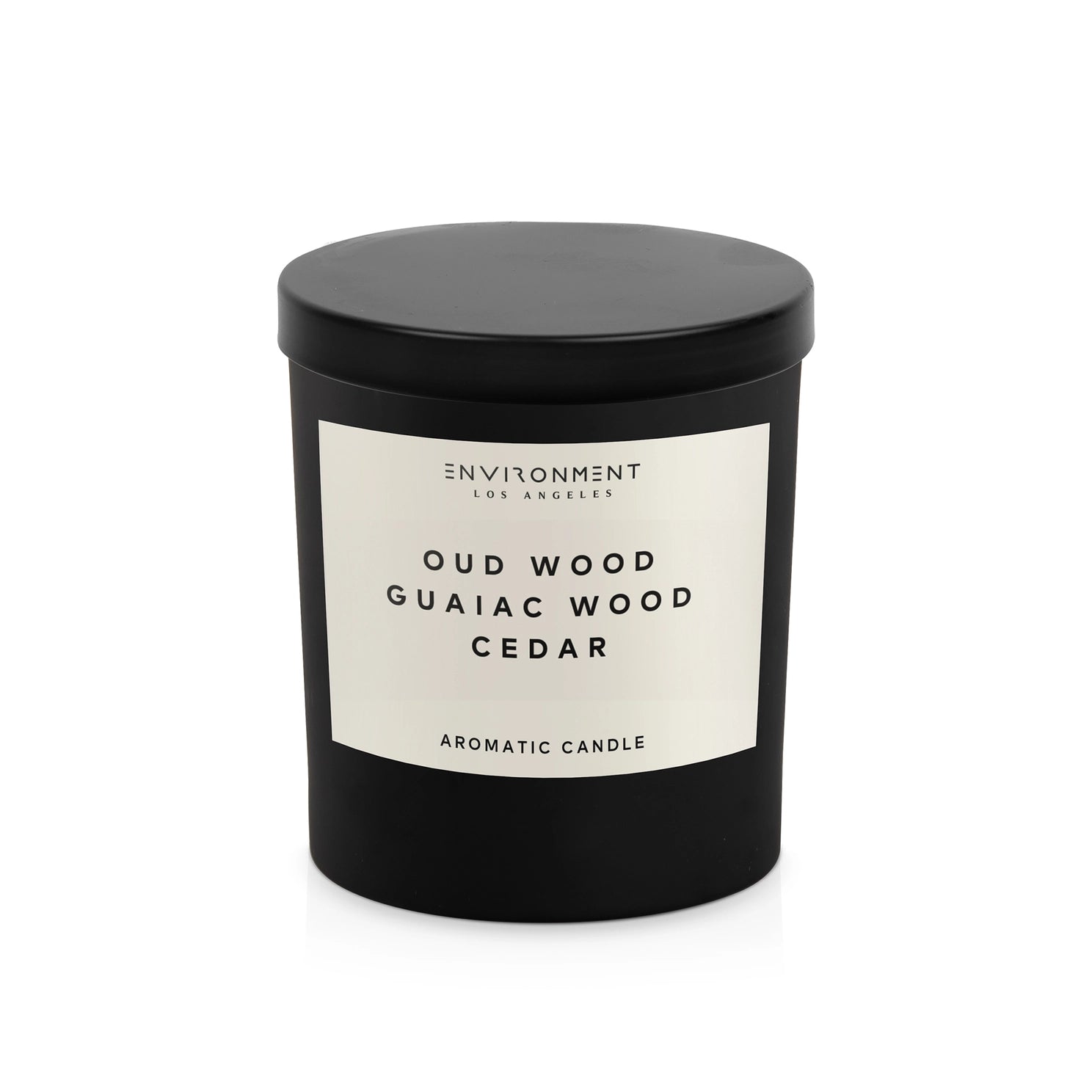 8oz Natural Wax Candle — Dark Oud & Smoky Wood
