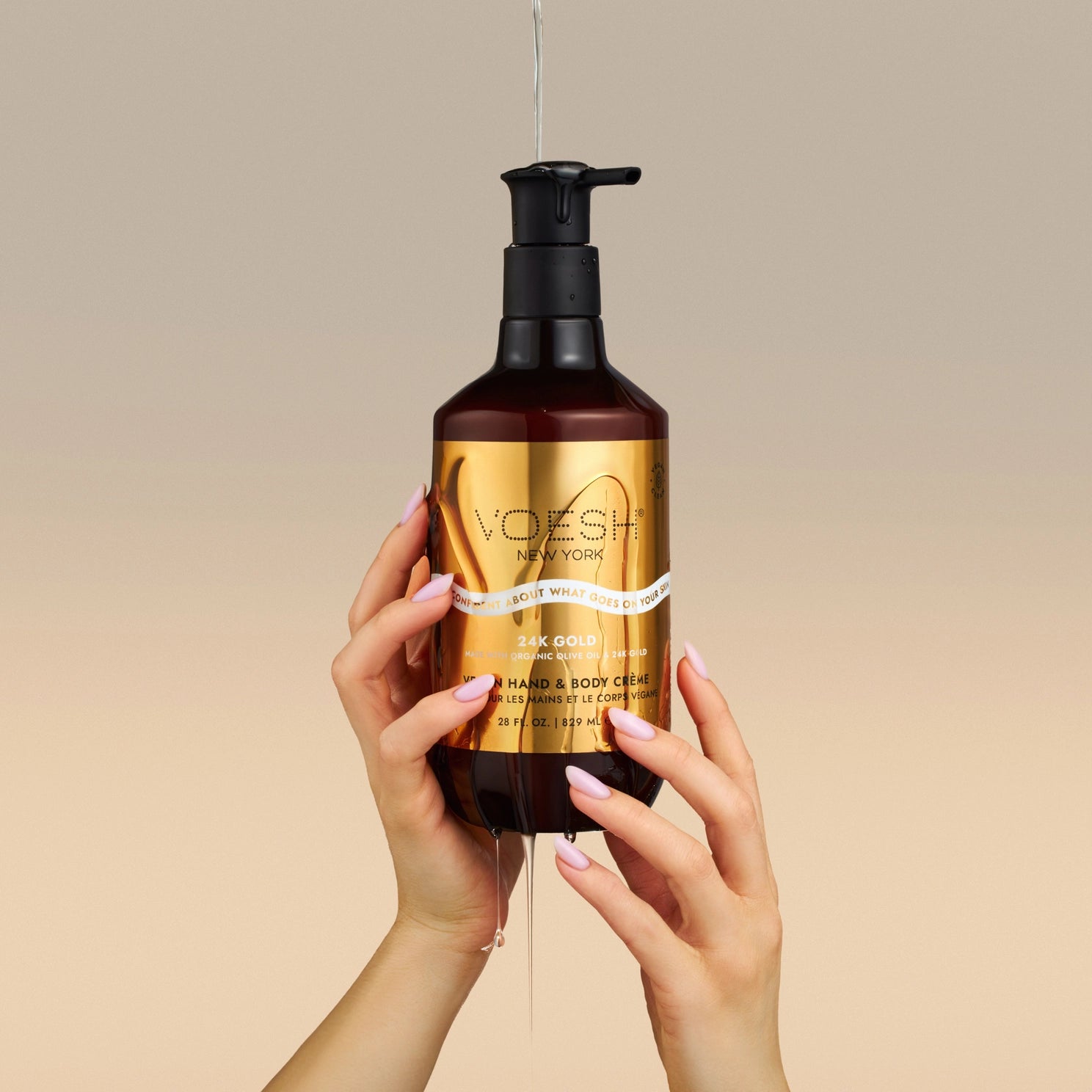 VOESH New York Vegan Hand & Body Creme - Imperial 24K Gold - Pro Size 28oz