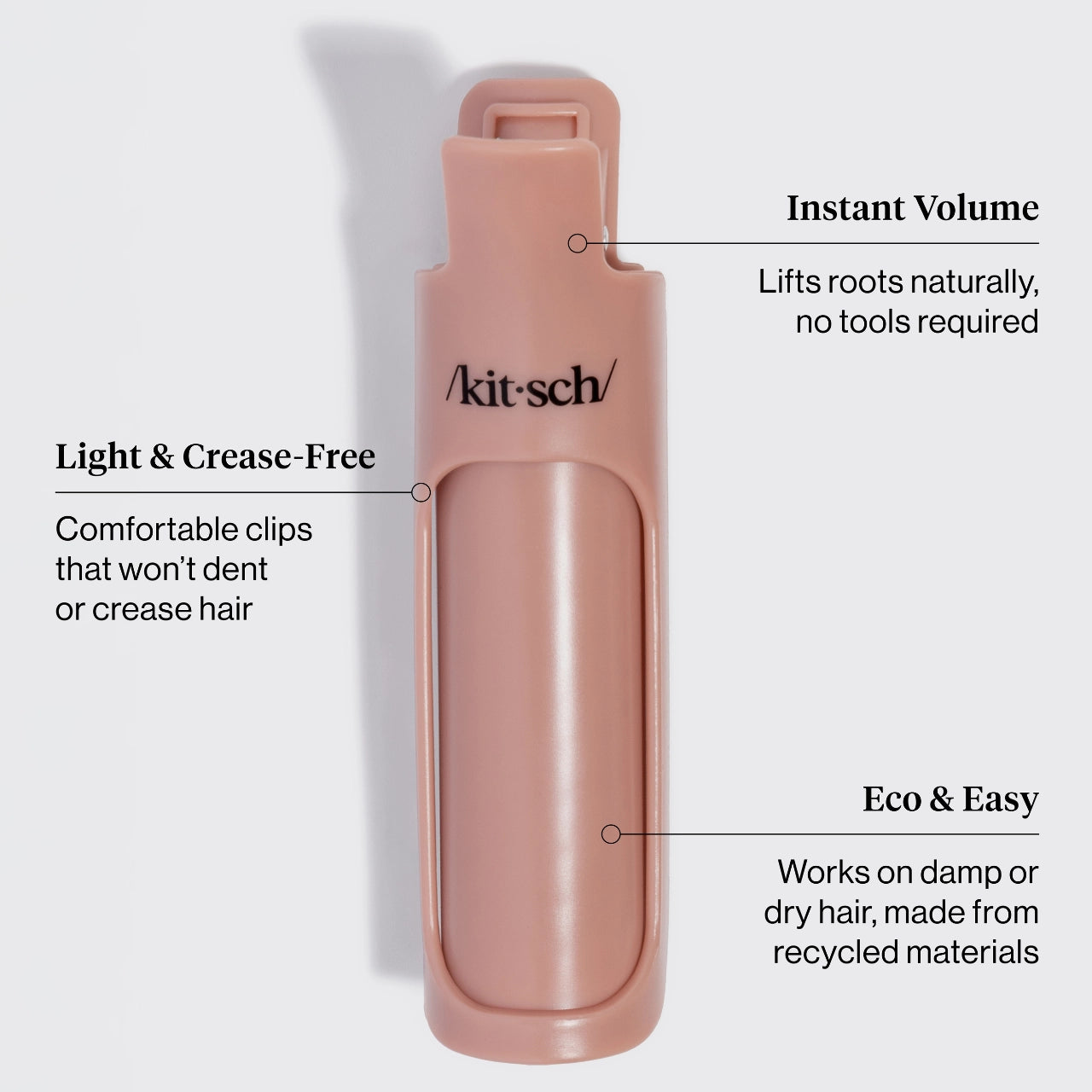 KITSCH Hair Volumizing Clips - Terracotta