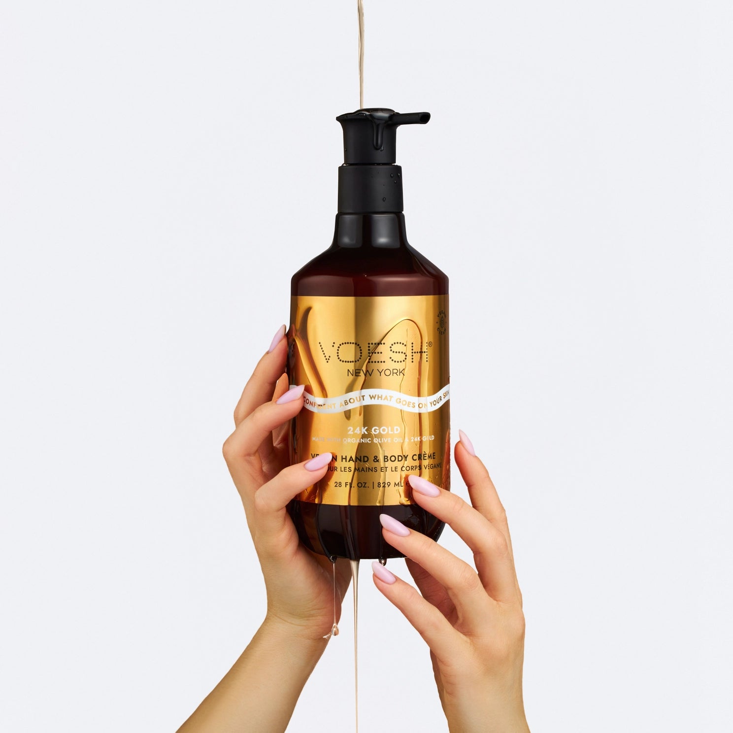 VOESH New York Vegan Hand & Body Creme - Imperial 24K Gold - Pro Size 28oz
