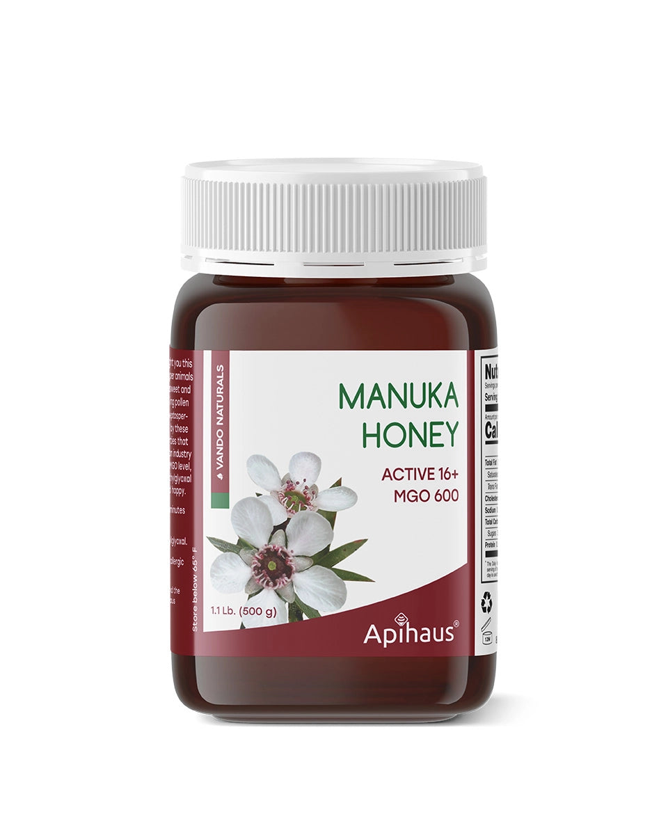 Vando Naturals Manuka Honey MGO 600 Active 16+ 1.1 lb