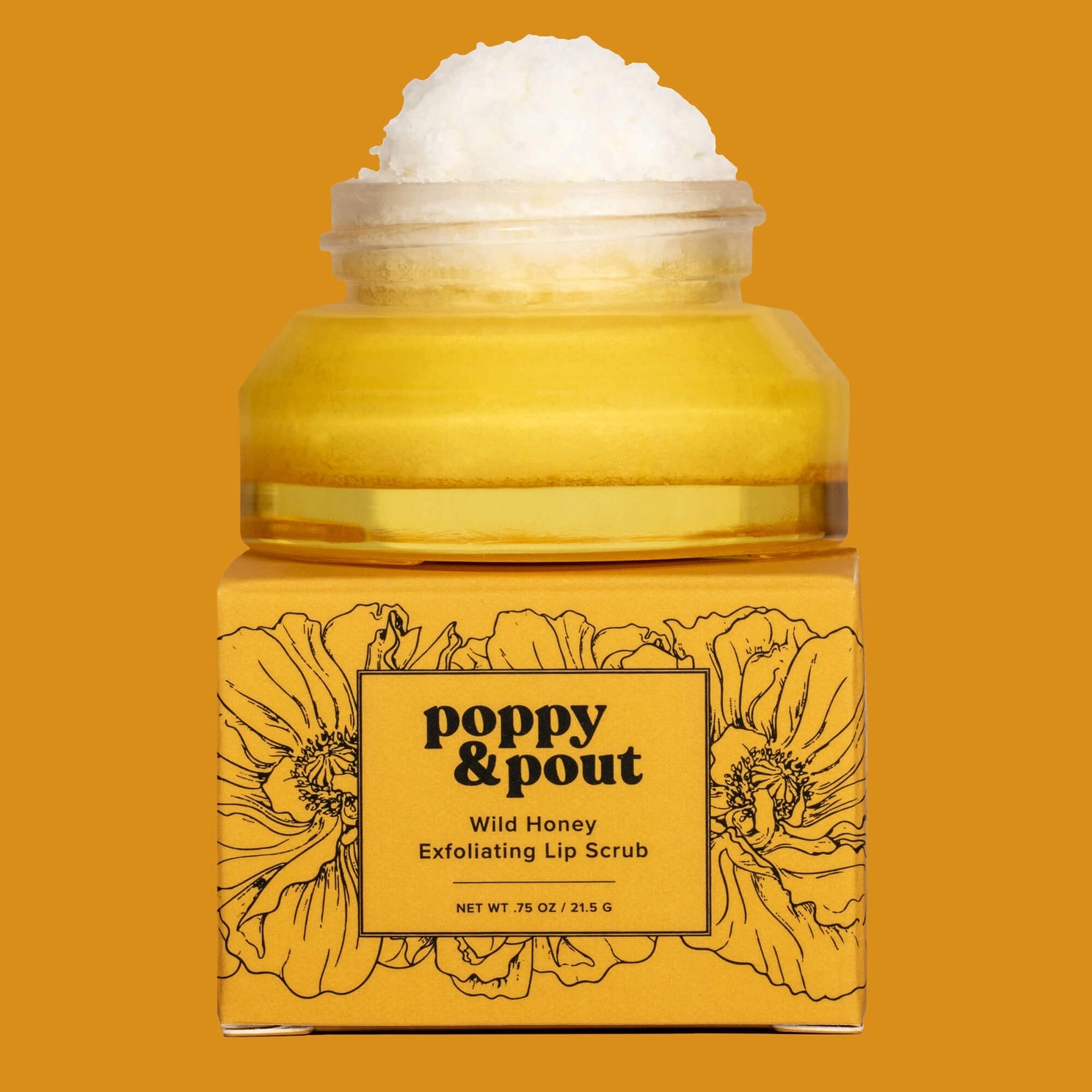 Poppy & Pout Lip Scrub, Wild Honey
