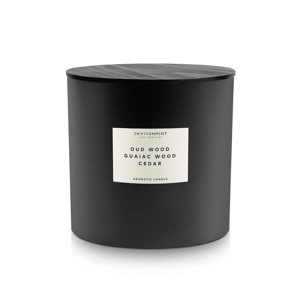 55oz Natural Wax Candle — Dark Oud & Smoky Wood