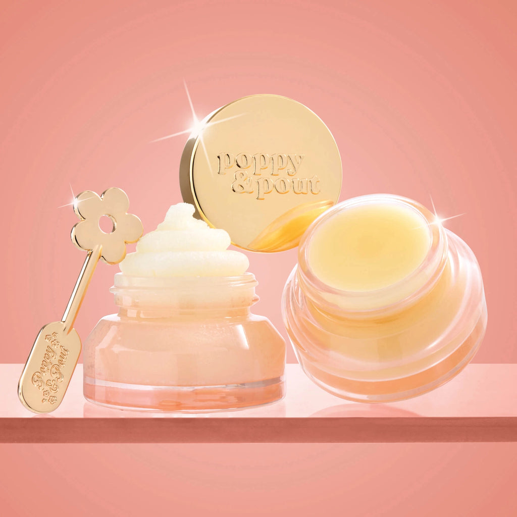 Poppy & Pout Lip Care Trio, Pink Grapefruit