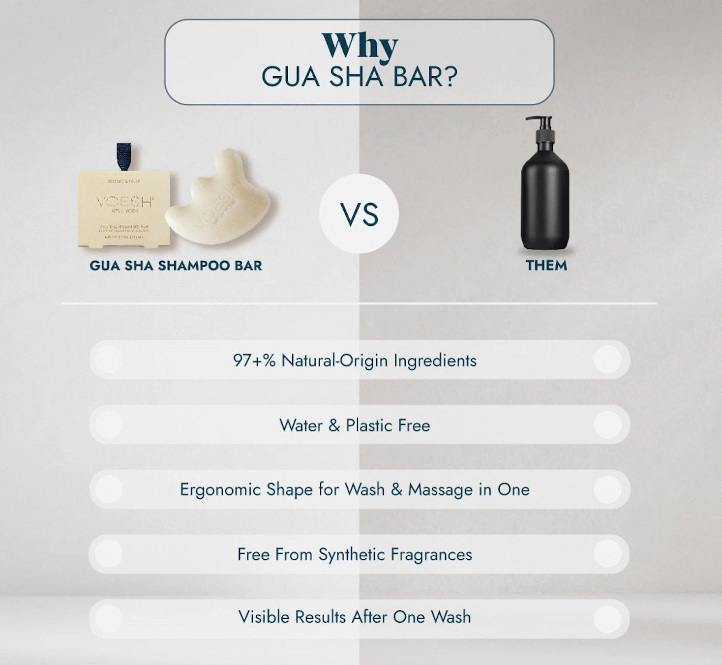 Gua Sha Shampoo Bar