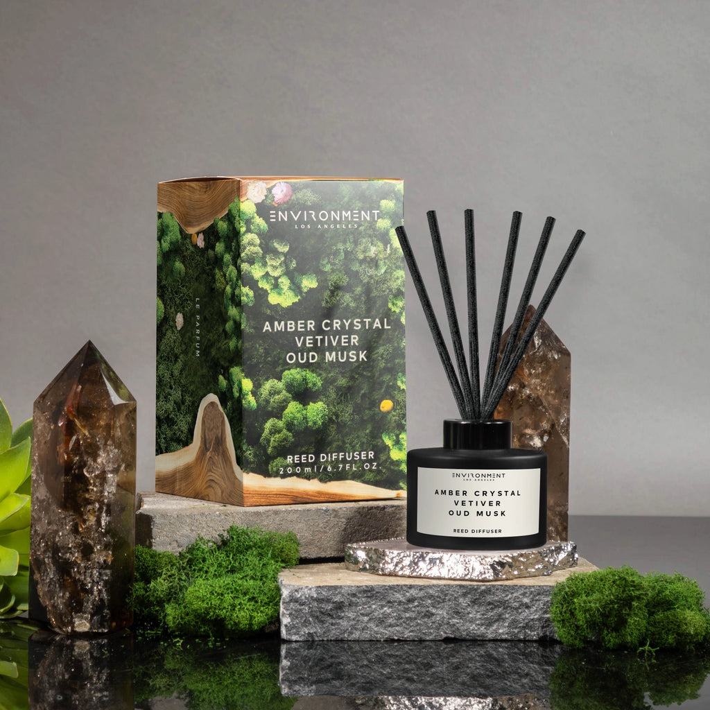 Reed Diffuser — Amber, Jasmine & Cedarwood