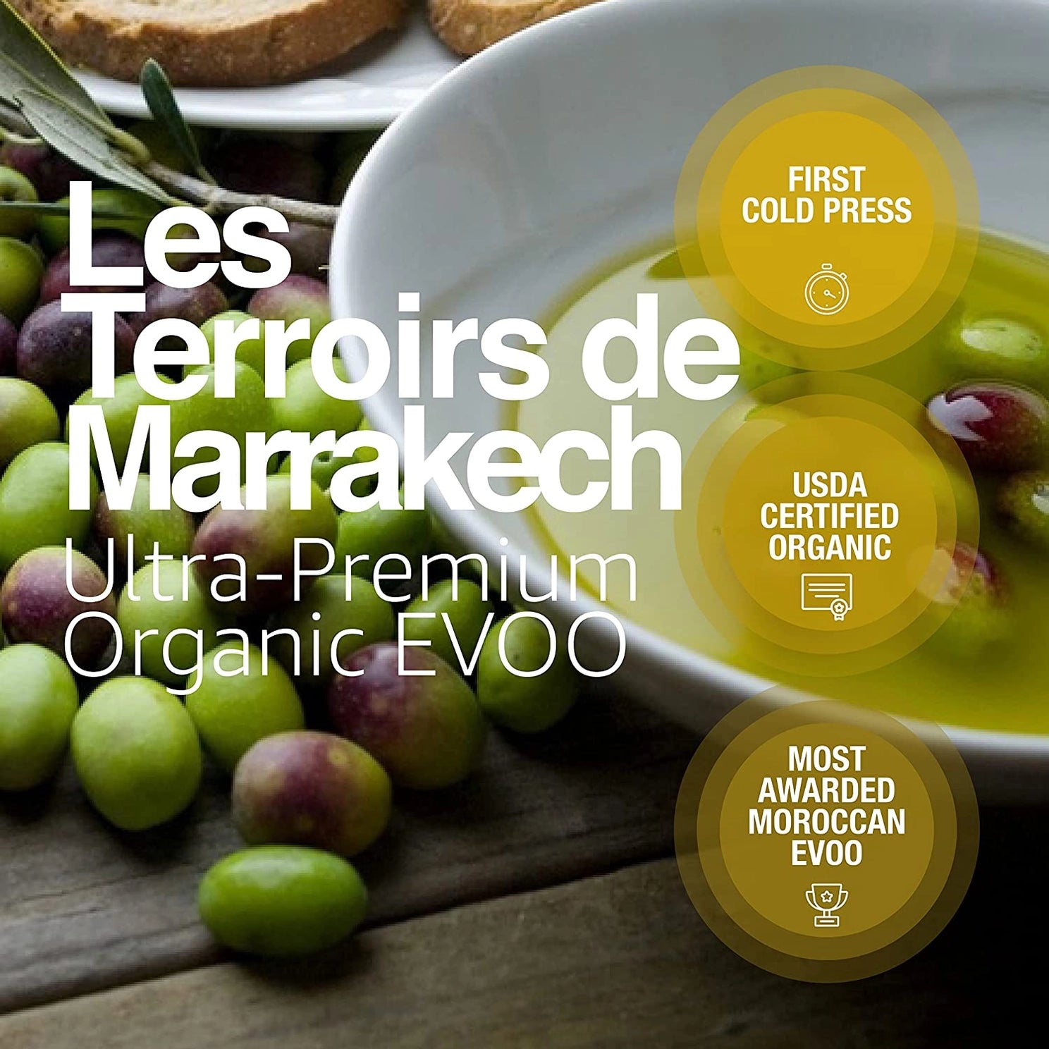 ATLAS Les Terroirs De Marrakech Organic Extra Virgin Olive Oil 250ml
