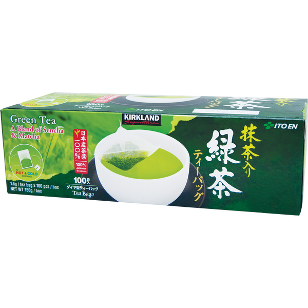 Kirkland Signature Green Tea, Sencha & Matcha Blend, 100 bags