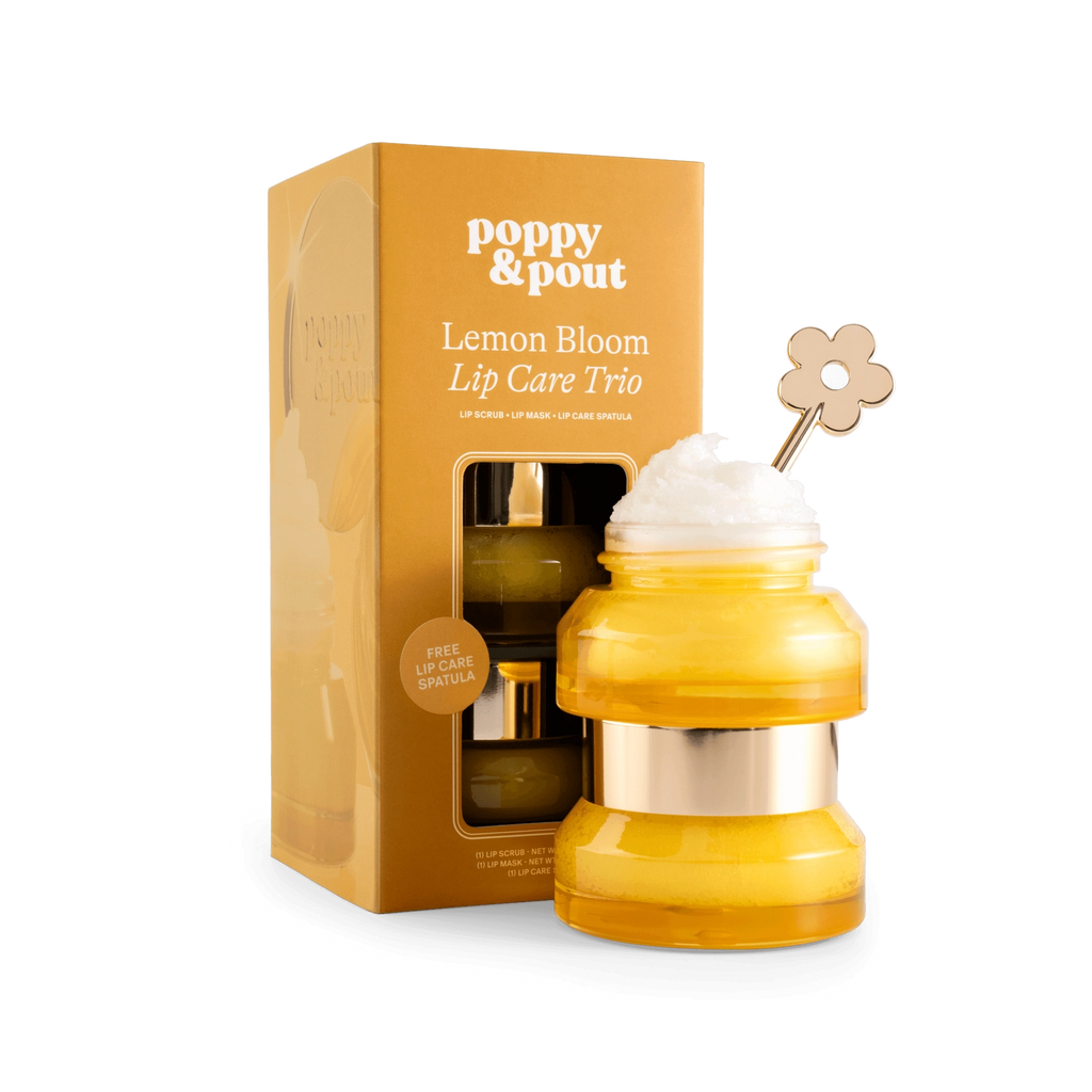 Poppy & Pout Lip Care Trio, Lemon Bloom