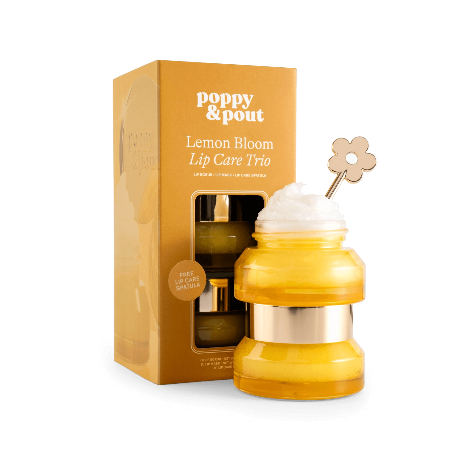 Poppy & Pout Lip Care Trio, Lemon Bloom
