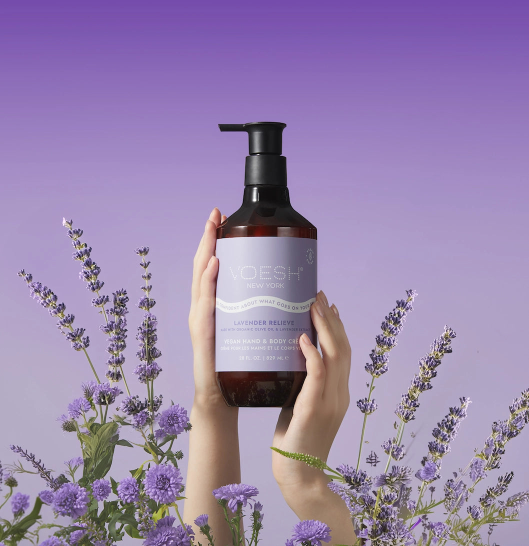 VOESH New York Vegan Hand & Body Creme - Lavender Relieve - Pro Size 28oz
