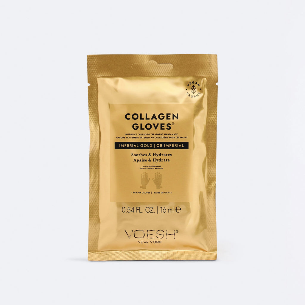 VOESH New York Collagen Gloves with Imperial Gold