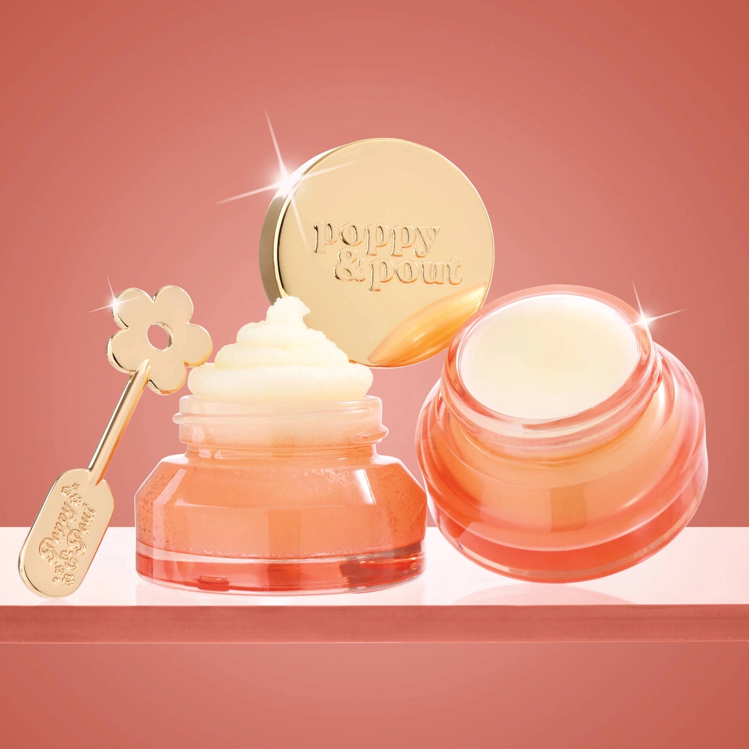Poppy & Pout Lip Care Trio, Pomegranate Peach