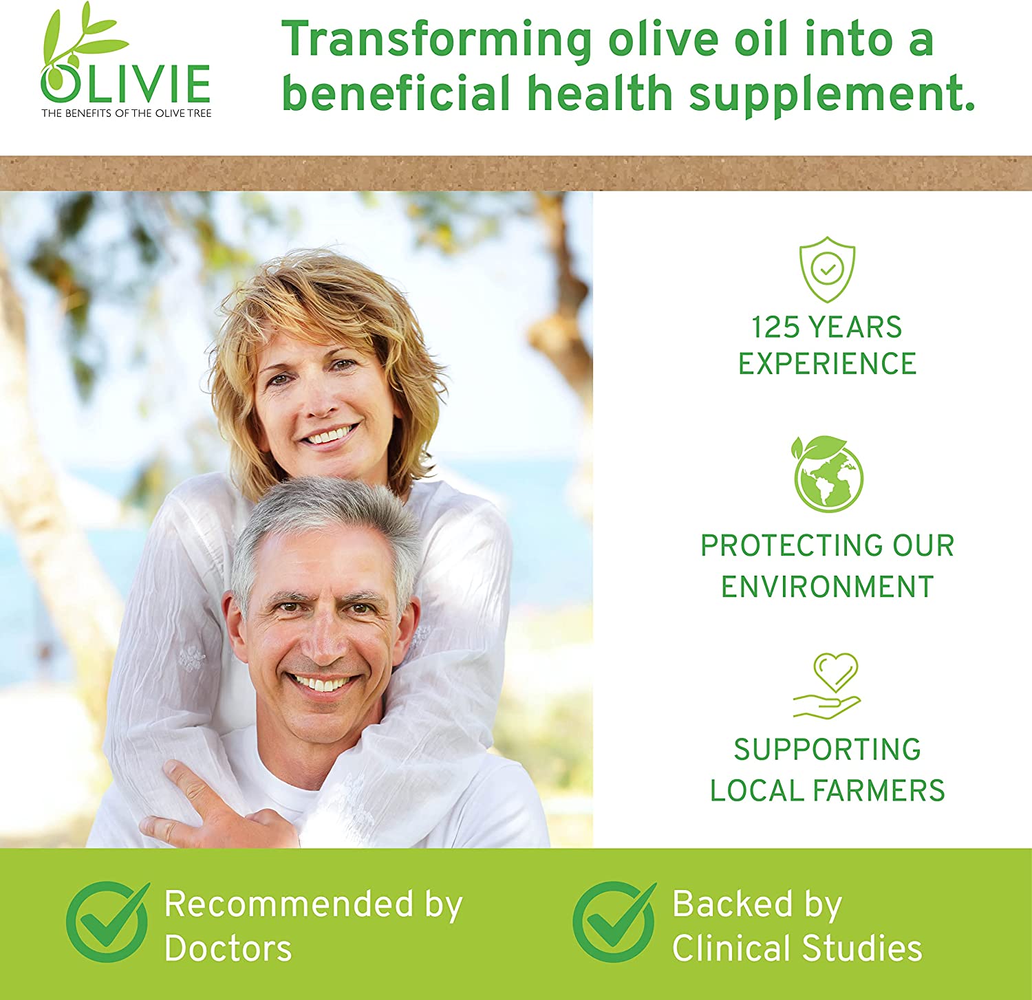 ATLAS Olivie Dermapsoria Organic Olive Leaf Extract | 80 Capsules