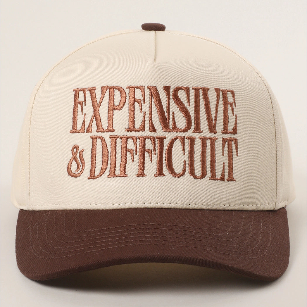 EXPENSIVE and DIFFICULT Embroidered Trucker Hat