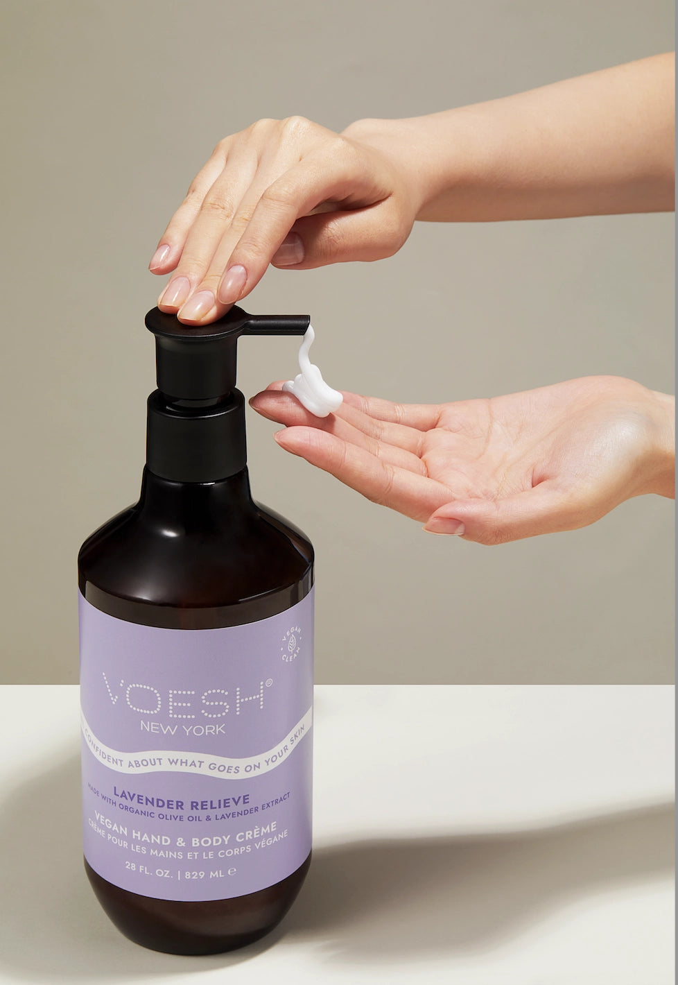 VOESH New York Vegan Hand & Body Creme - Lavender Relieve - Pro Size 28oz