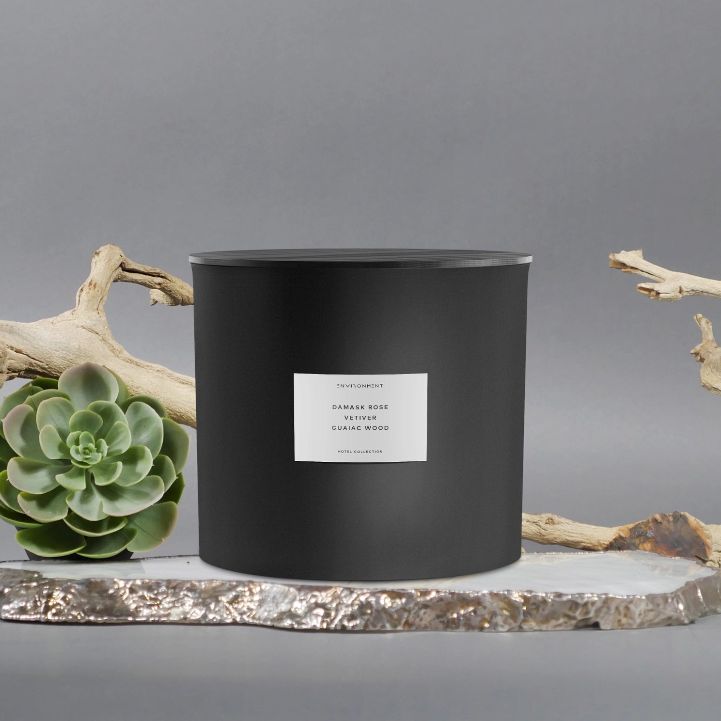 55oz Natural Wax Candle — Dry Rose & Cedar