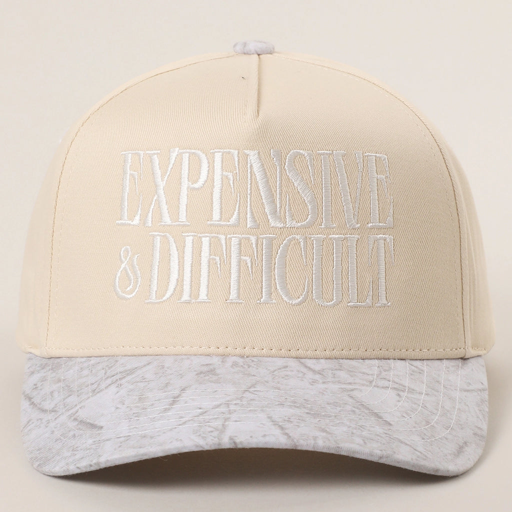 EXPENSIVE and DIFFICULT Embroidered Trucker Hat