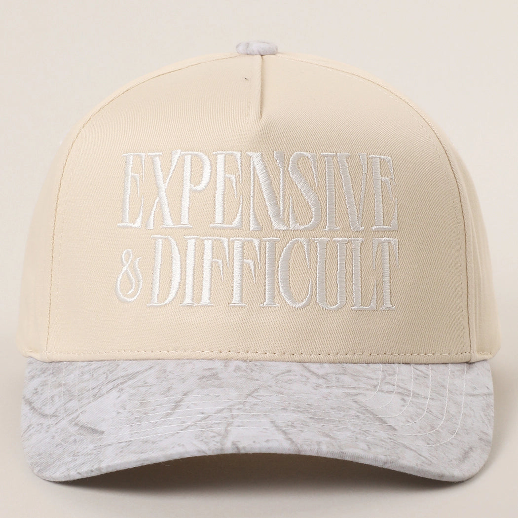 EXPENSIVE and DIFFICULT Embroidered Trucker Hat