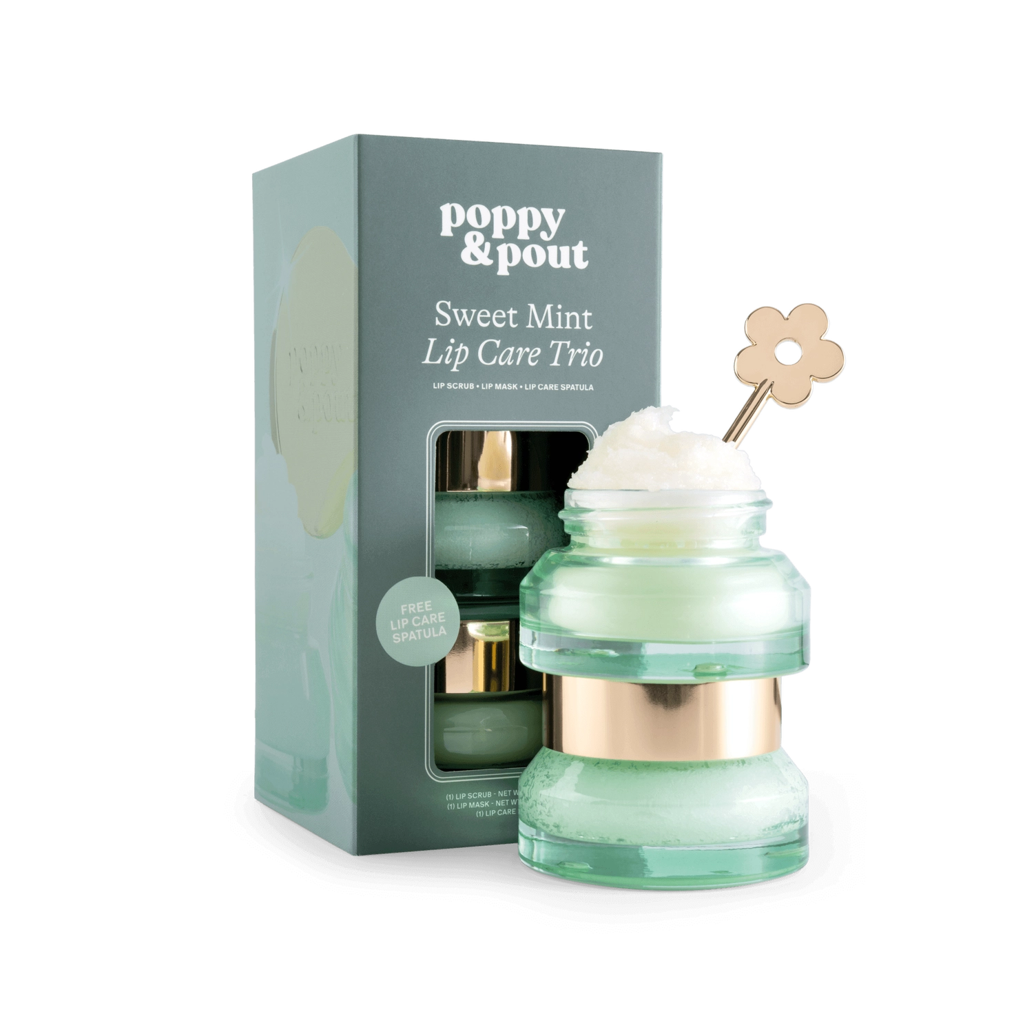 Poppy & Pout Lip Care Trio, Sweet Mint