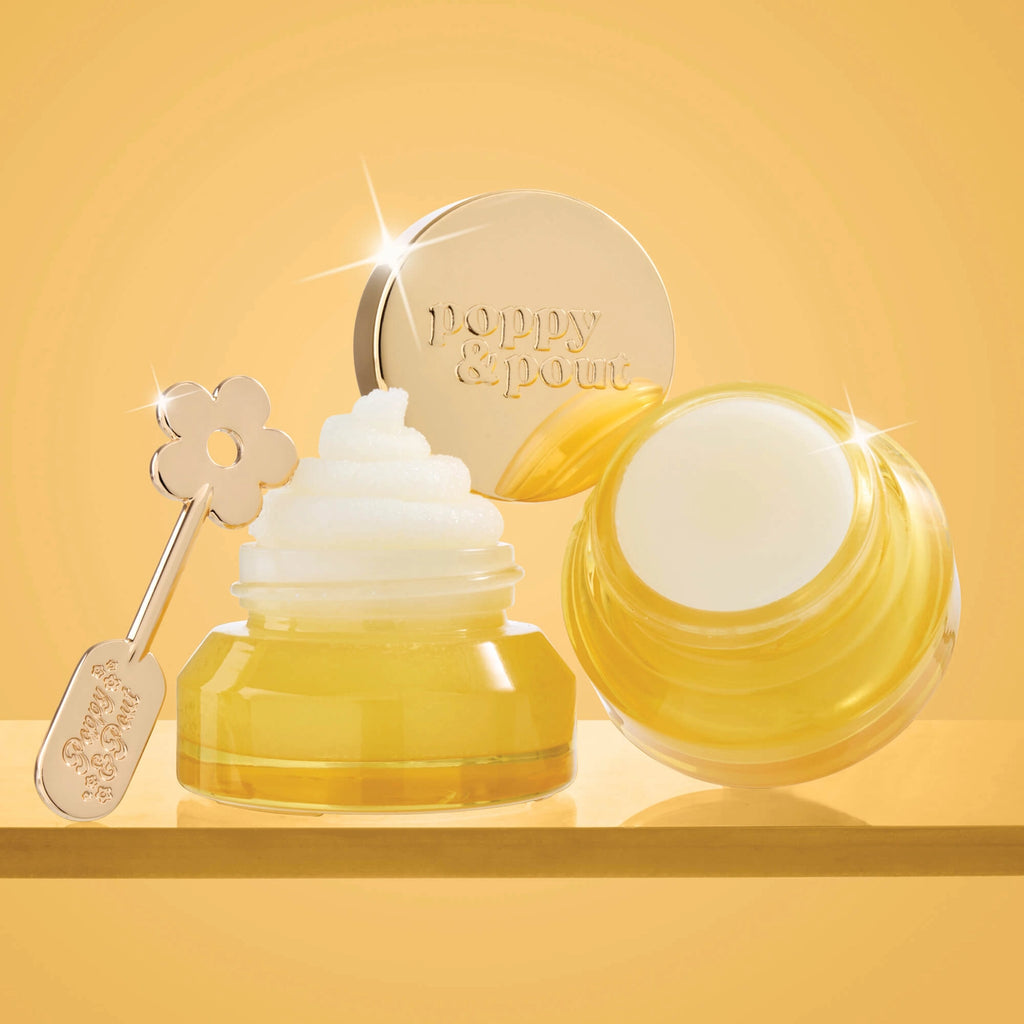 Poppy & Pout Lip Care Trio, Lemon Bloom