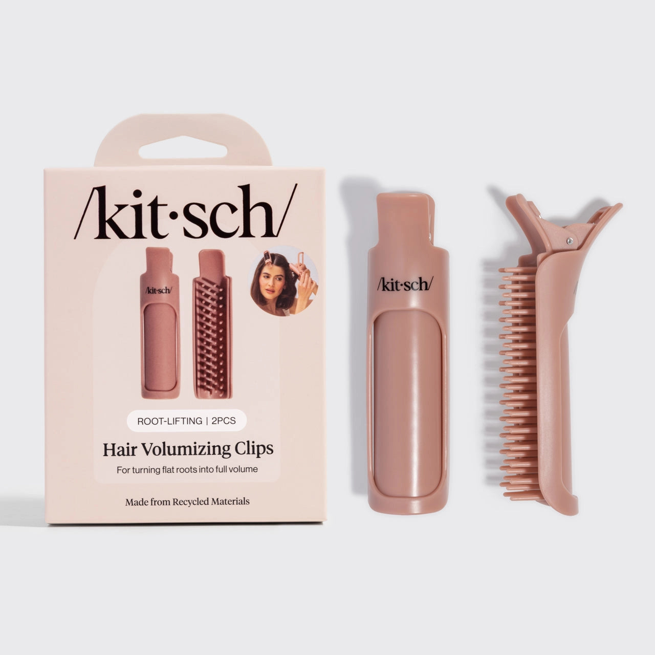 KITSCH Hair Volumizing Clips - Terracotta