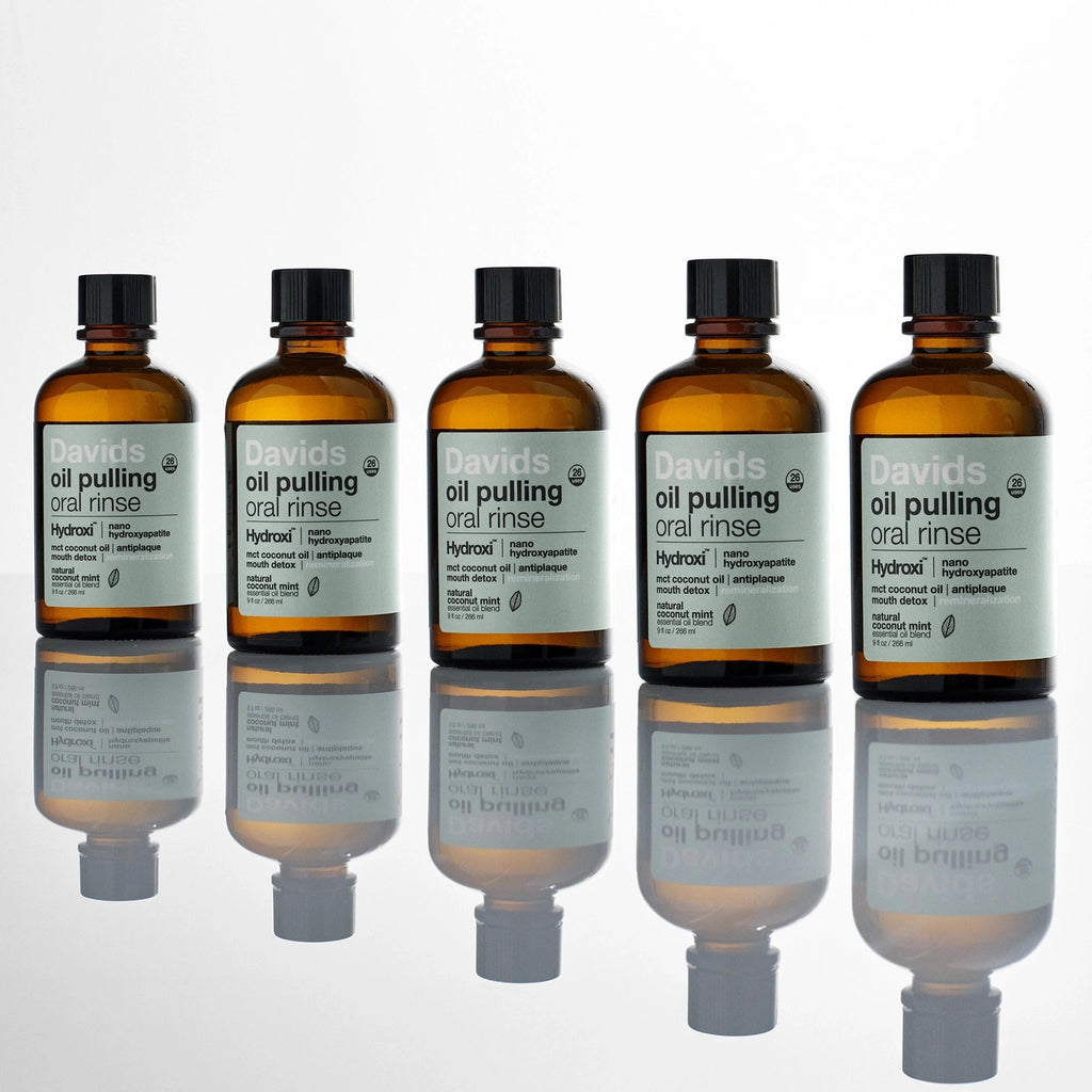 David's Hydroxi™ Oil Pulling Oral Rinse w/ Nano Hydroxyapatite / 9 oz