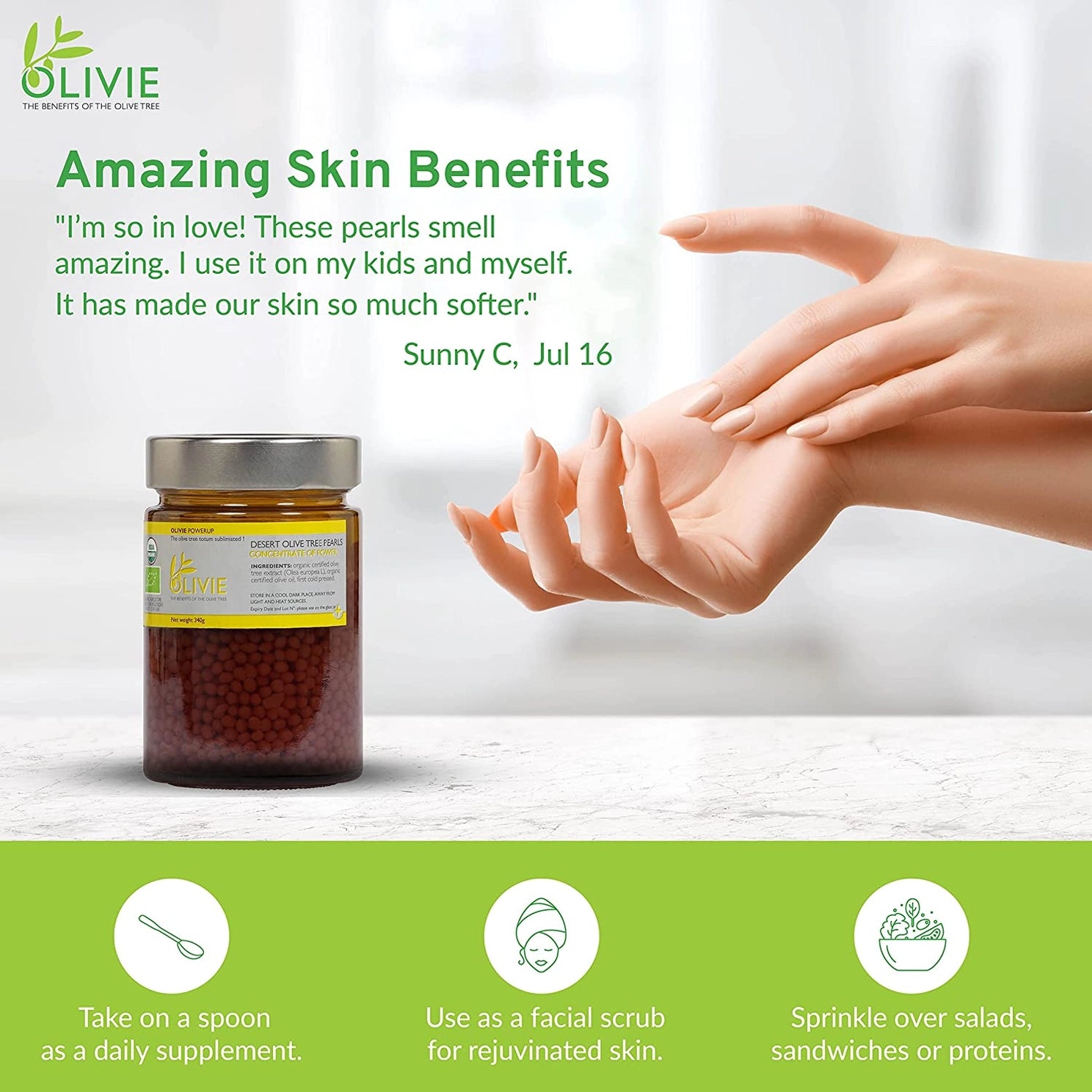 ATLAS Olivie Powerup Pearls | Antioxidant Immune System Booster 340gr