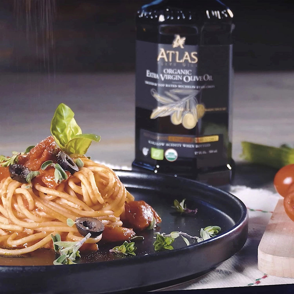 ATLAS Organic Extra Virgin Olive Oil Glass Bottle 500ml